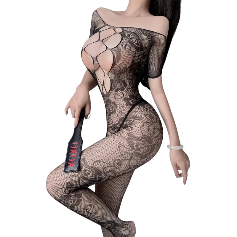 Sexy Floral Lace Bodystocking Catsuit