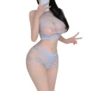 Sexy Strappy Fishnet