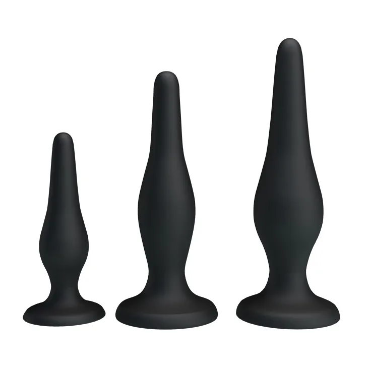 Black Silicone Butt Plug