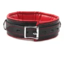Bondage Collar with Metal Lead for Couples