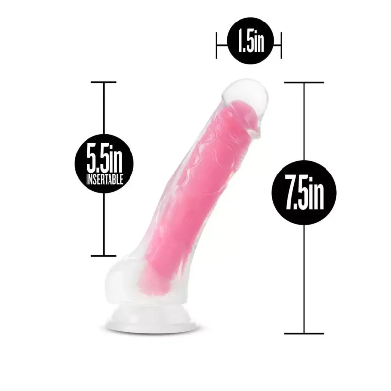 Luminous Pink Dildo - Image 4