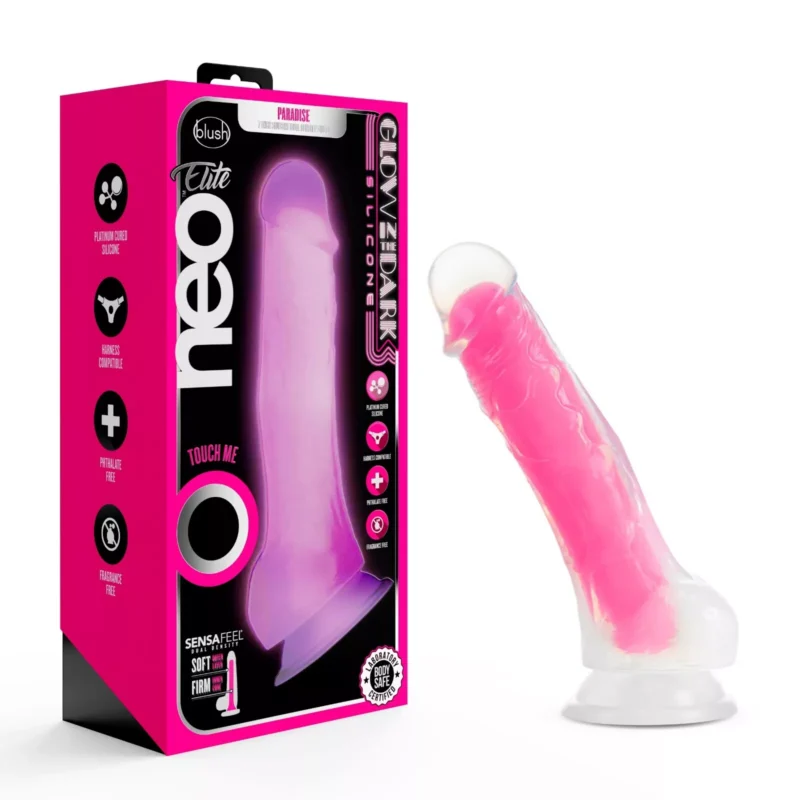 Luminous Pink Dildo - Image 5