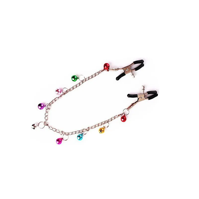 Rainbow Jewel Nipple Clamp Chain