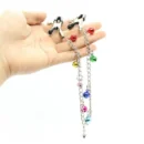 Rainbow Jewel Nipple Clamp Chain