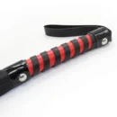 Red-Black Leather Flogger Whip
