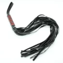 Red-Black Leather Flogger Whip