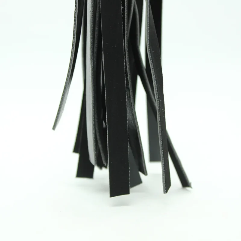 Red-Black Leather Flogger Whip - Image 7