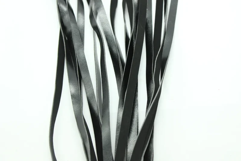 Red-Black Leather Flogger Whip - Image 8
