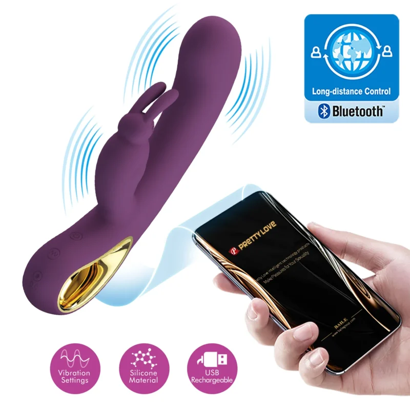 Velvet Luxe Rabbit Vibrator - Image 4