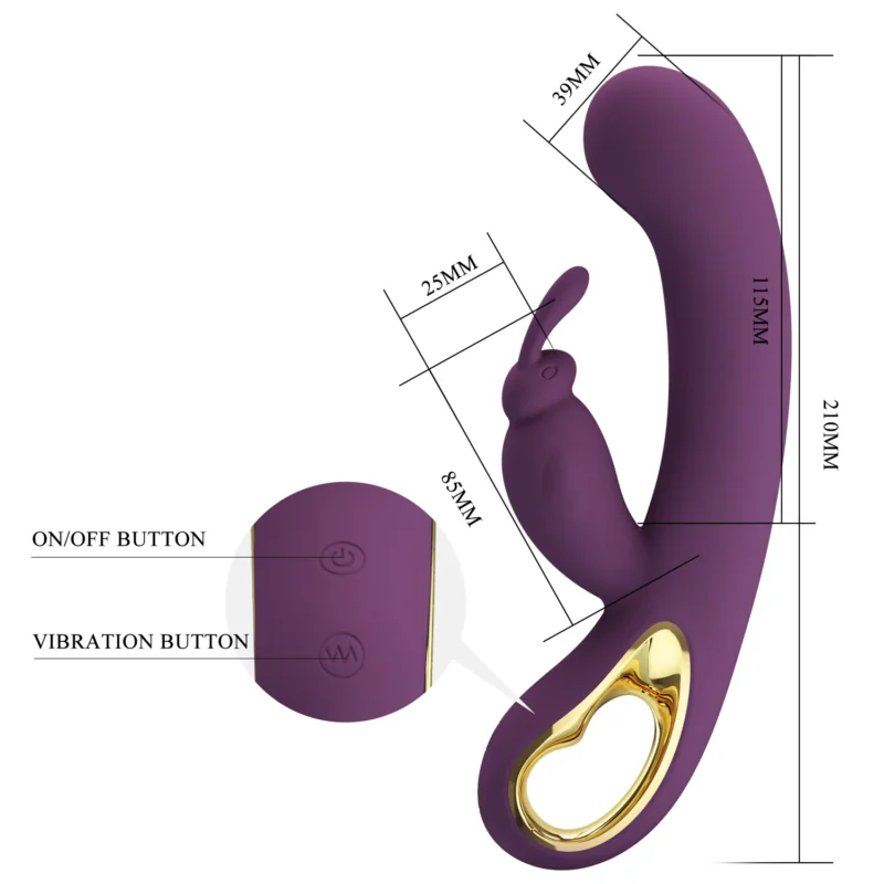 Velvet Luxe Rabbit Vibrator - Image 5