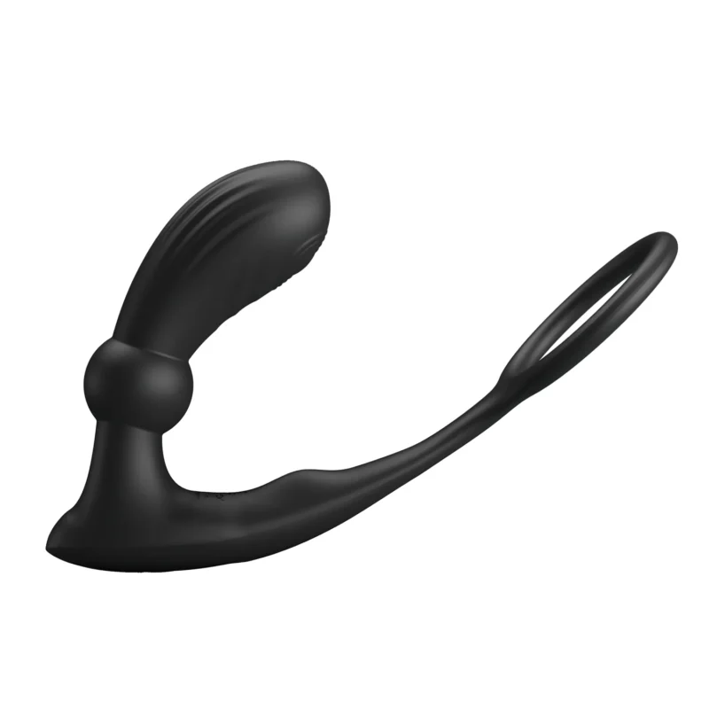 Vibrating Anal Plug With Cock Ring - Image 3