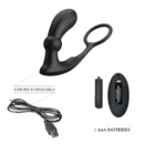 Vibrating Anal Plug With Cock Ring