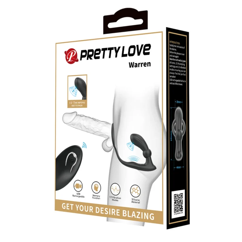 Vibrating Anal Plug With Cock Ring - Image 9