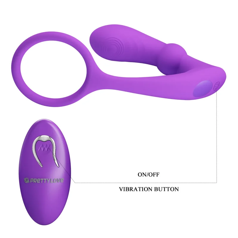 Vibrating Anal Plug With Cock Ring - Image 15